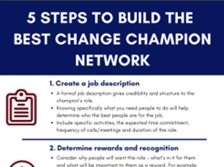 5 Steps To Build The Best Change Champion Network | Action Impact Movement